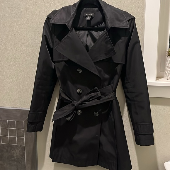Halogen Trench Coat w/Removeable Hood - Picture 2 of 4